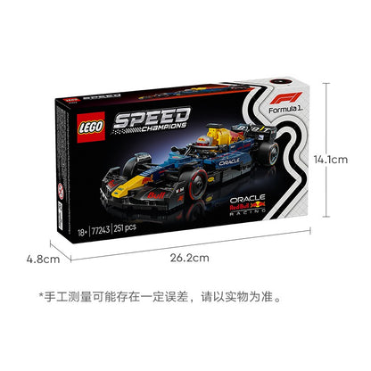 LEGO 77243 Speed Champions Oracle Red Bull Racing RB20 Modelos de Carro de Corrida de F1 - Conjunto de Construção para Adultos, Maiores de 18 Anos, 251 Peças