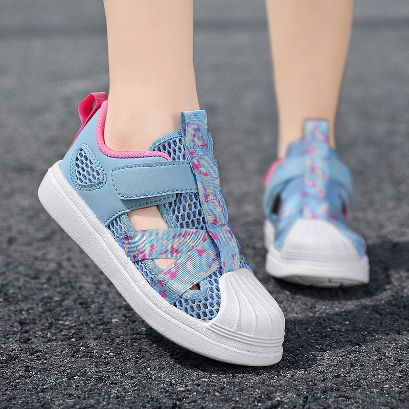 Summer Breathable Kids Sandals Boy and Girl Fashion Sneakers Lightweight Non Slip Walking Shoes Comfortable Sport Shoes