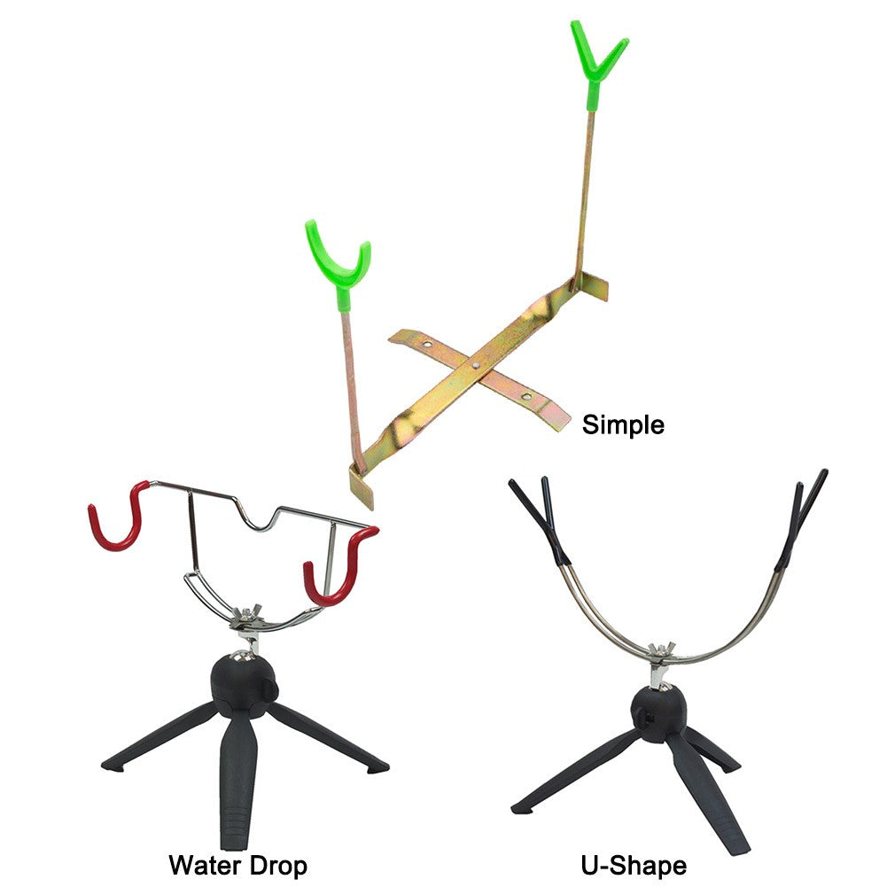 Suporte de Vara de Pesca de Gelo Dupla Cabeça Suporte Portátil para Vara de Pesca de Gelo Fácil Instalação Suporte de Vara de Inverno para Equipamento de Pesca de Inverno Mar