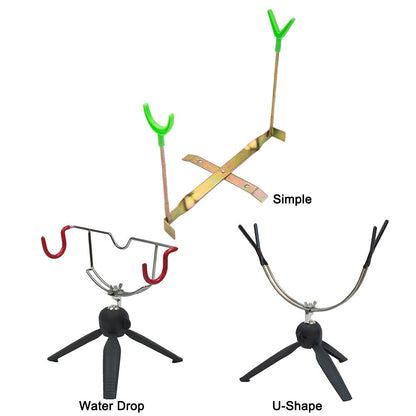 Suporte de Vara de Pesca de Gelo Dupla Cabeça Suporte Portátil para Vara de Pesca de Gelo Fácil Instalação Suporte de Vara de Inverno para Equipamento de Pesca de Inverno Mar