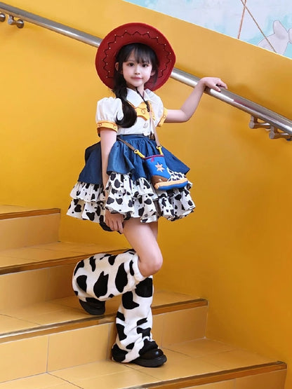 une 1st DayToy Woody, Jessie, and Buzz Lightyear Cosplay Dresses, Halloween Carnival Stage Performance Costumes, Lolita