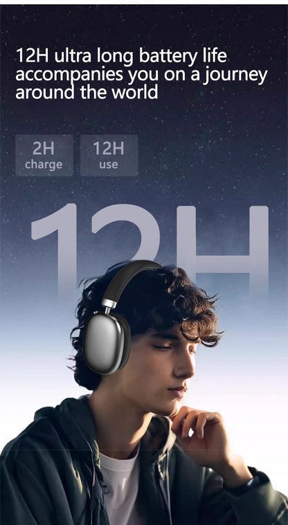 Fone de Ouvido Sem Fio Montado CEKACA P959, Suporte para Cartão, Compatível com Celulares 5.3, Acessórios para Fones de Ouvido