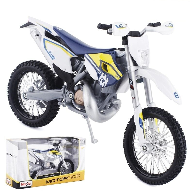 Maisto 1:12 Husqvarna FE 501 Liga de Moto Off-road Modelo de Carro de Simulação de Moto de Corrida Coleção de Modelo de Brinquedo Infantil Presente