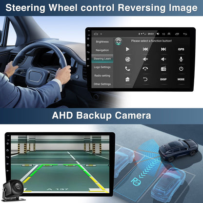 10.1 Inch Car Radio Stereo For 2012-2014 Toyota Camry Wireless CarPlay 1080P Android 13 GPS Navigation AHD Camera Microphone