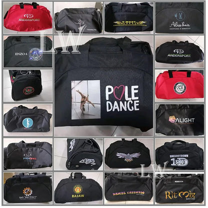 Customize Men Sport Gym Bag Women Yoga Training Bag Travel bag Duffle Bag DIY Swim Fitness bag Weekend Bags Printed Logo