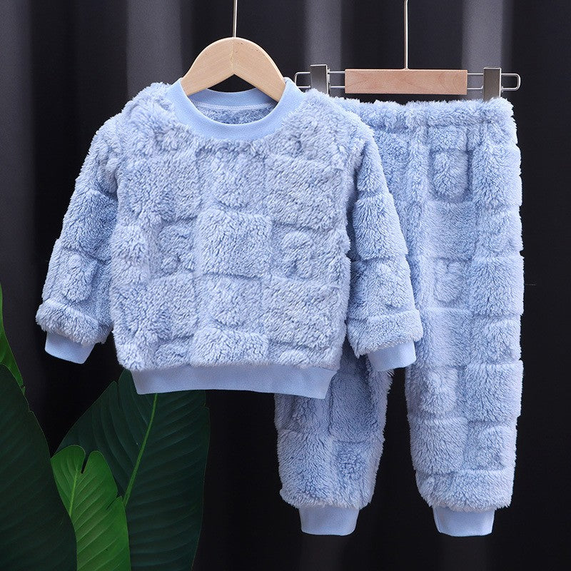 Children's Pajama Sets Tops + Pants 2Pcs Kids Pajamas Winter Girl Clothing Sets Comfortable Children Clothes Boys Sleepwear