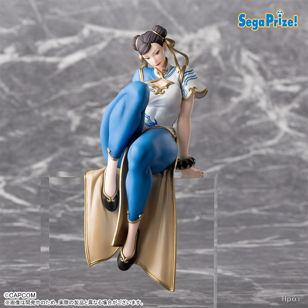 Figura SEGA Street Fighter 6 Chokonose Premium Ryu/Chun-Li Coleção de Brinquedos Presentes Modelo Enfeites Estátua