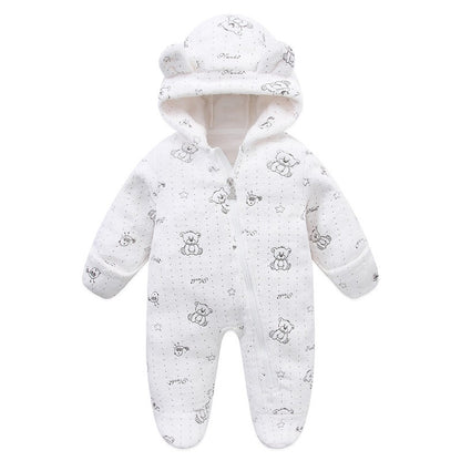 Newborn Baby Clothes Flannel Autumn Winter Baby Boys Girls Rompers Cartoon Newborn Bodysuit Soft Warm Jumpsuit for Babies 0-12M