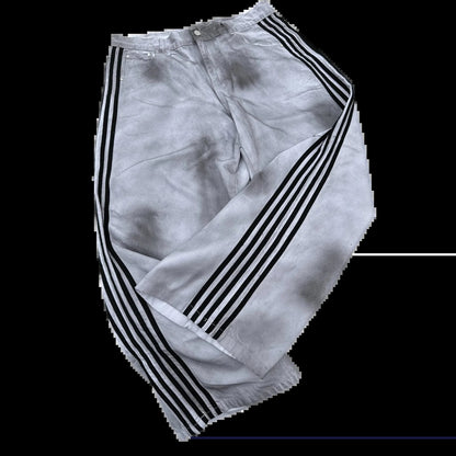 Y2K Baggy Jeans high quality Embroidered Striped Harajuku Sweatpants men women Hip Hop streetwear Casual wide leg Denim Pants