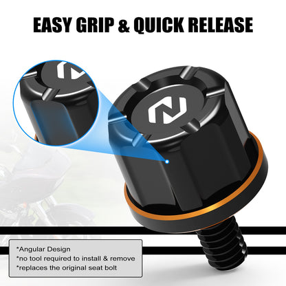 Para Harley Street Glide FLHX 2006-2023 Parafuso do Banco Traseiro Parafuso Capa Maçaneta Fat Boy FLFBS 114 Heritage Classic FLHCS 114 2018-2023