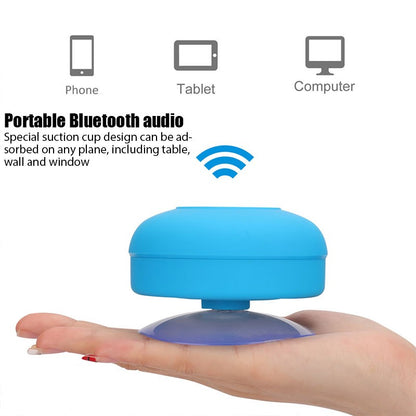Wireless Bluetooth Speaker Audio Waterproof Easy-Access Control Buttons Music Player for Office Car Home Shower