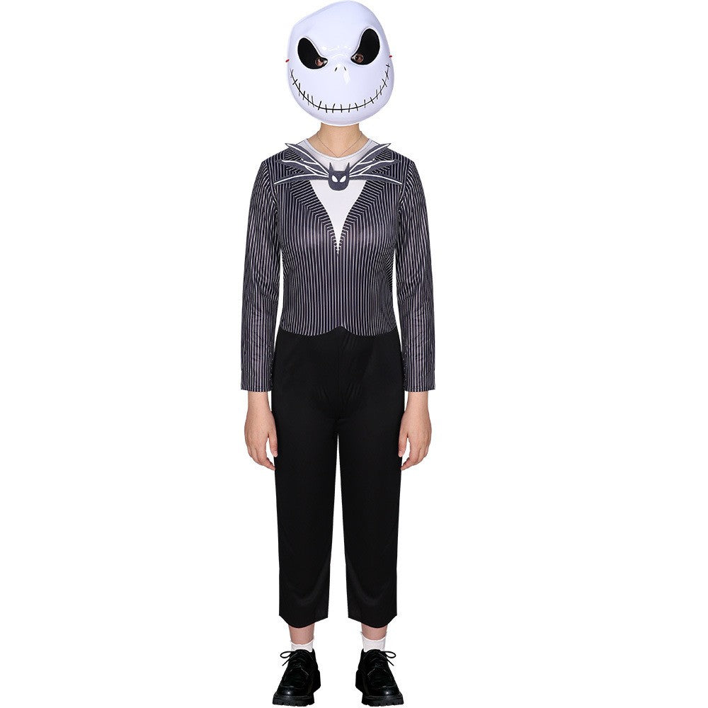 Boys Nightmare Before Christmas Clothes J-Jack Skellington Cosplay for Fancy Halloween Costume Girls S-Sally Party Clothing