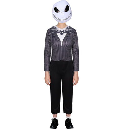 Boys Nightmare Before Christmas Clothes J-Jack Skellington Cosplay for Fancy Halloween Costume Girls S-Sally Party Clothing