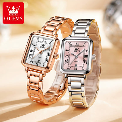 OLEVS 5641 Women Watch Original Luxury Quartz Watch Women's Roman Scale Waterproof Watch Fashion Elegant Dress Women's Watch