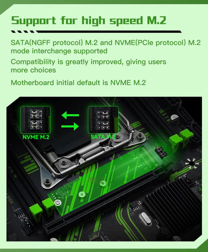 Kit Placa-mãe MACHINIST X99 PR9 LGA 2011-3 Conjunto CPU Intel Xeon E5 2650 V3 E RAM DDR4 16 GB (2*8 GB) Combo usb3.0 opcional