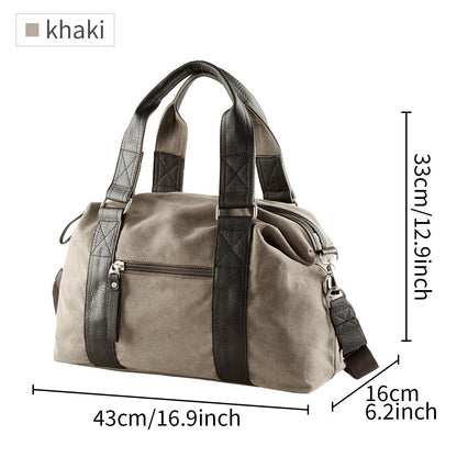 Bolsa Masculina de Lona, Bolsas Casuais de Negócios para Notebook de 15.6 polegadas, Mochila de Viagem de Ombro Fashion e de Alta Qualidade