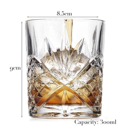1 Copo de Uísque, Copos Tumbler para Whisky On the Rocks, Vidraria para Coquetéis, Scotch, Bourbon, Gin, Vodca, Conhaque