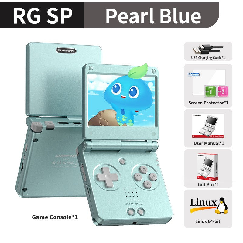 Anbernic RGSP Flip Retro Handheld Game Console Linux 64-bit 3300mAh Portable Gaming Player Supports Wifi RixelHK Streaming RG SP