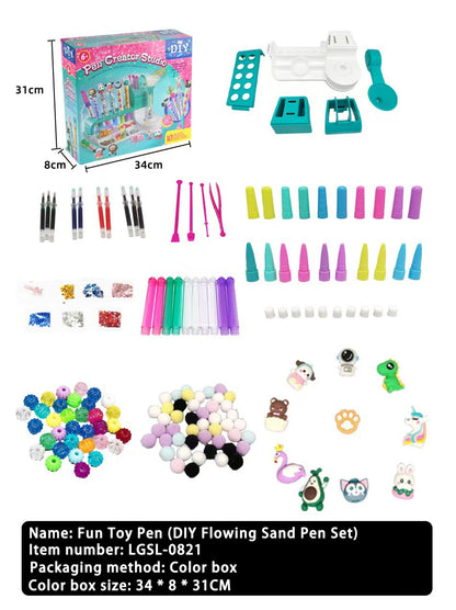 New Magic Sand Pen DIY Craft Set for Kids | STEM Educational Toy & Parent-Child Interactive Gift Box