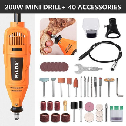 Mini Retificadeira Elétrica Furadeira Caneta de Gravação Mini Furadeira Ferramenta Rotativa Elétrica Acessórios para Máquina de Moer