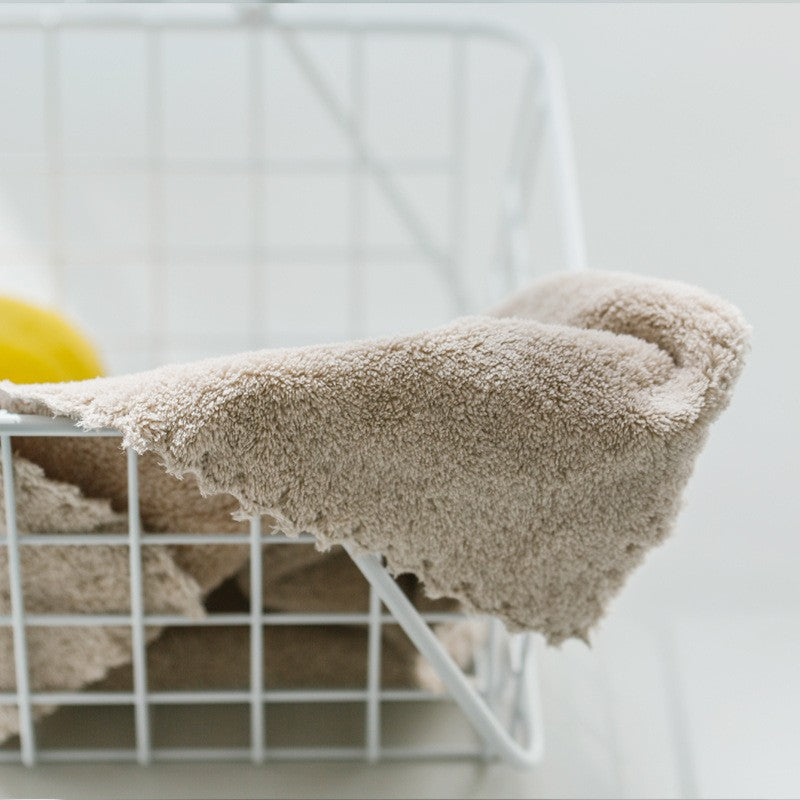 Small Hand Towel Square 25*25cm Child Kids Face Washcloth 25*50cm Coral Velvet soft Microfiber High density