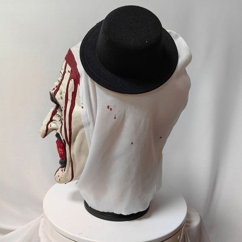 Cosplay Ghost Broken Soul Bloody Clown Scary Terrifier 3 Halloween Mask Funny Tooth Nose Full Face Head Cover Party Costume Prop