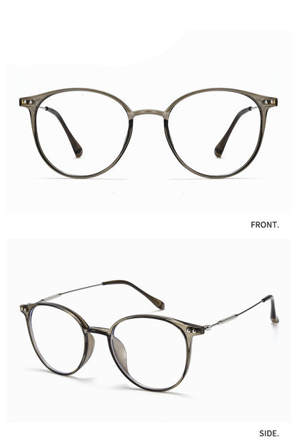 Round Frame Glasses For Myopia Women With Blue Light Ultra-light Internet Celebrity Without Makeup Small Glasses Frame 9531