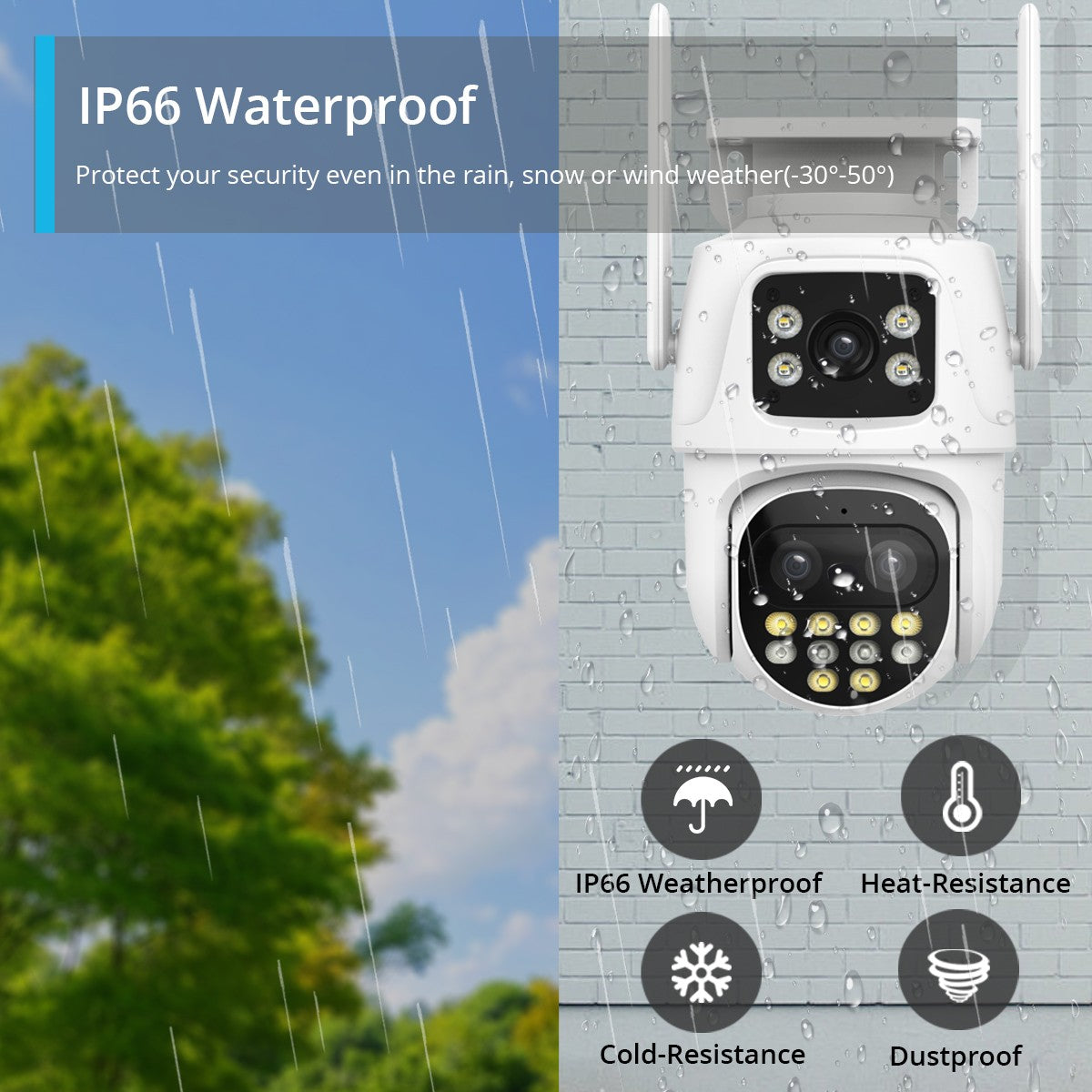 9MP WIFI IP Camera Three Lens Dual Screen With 8X Zoom 6MP PTZ Camera Ai Auto Tracking Security Video Surveillance Camera iCSee