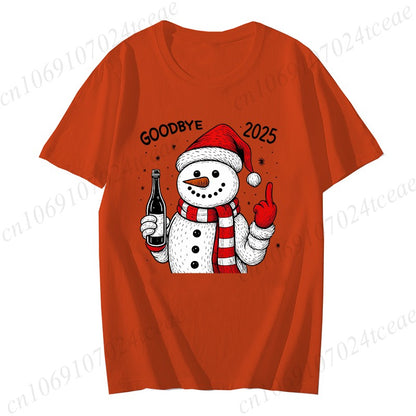 Goodbye 2025 Shirt,Goodbye 2025 Shirt,Happy New Year T-Shirt,New Year Party Shirts, 2026 Celebration Women's Men T-Shirts Tops