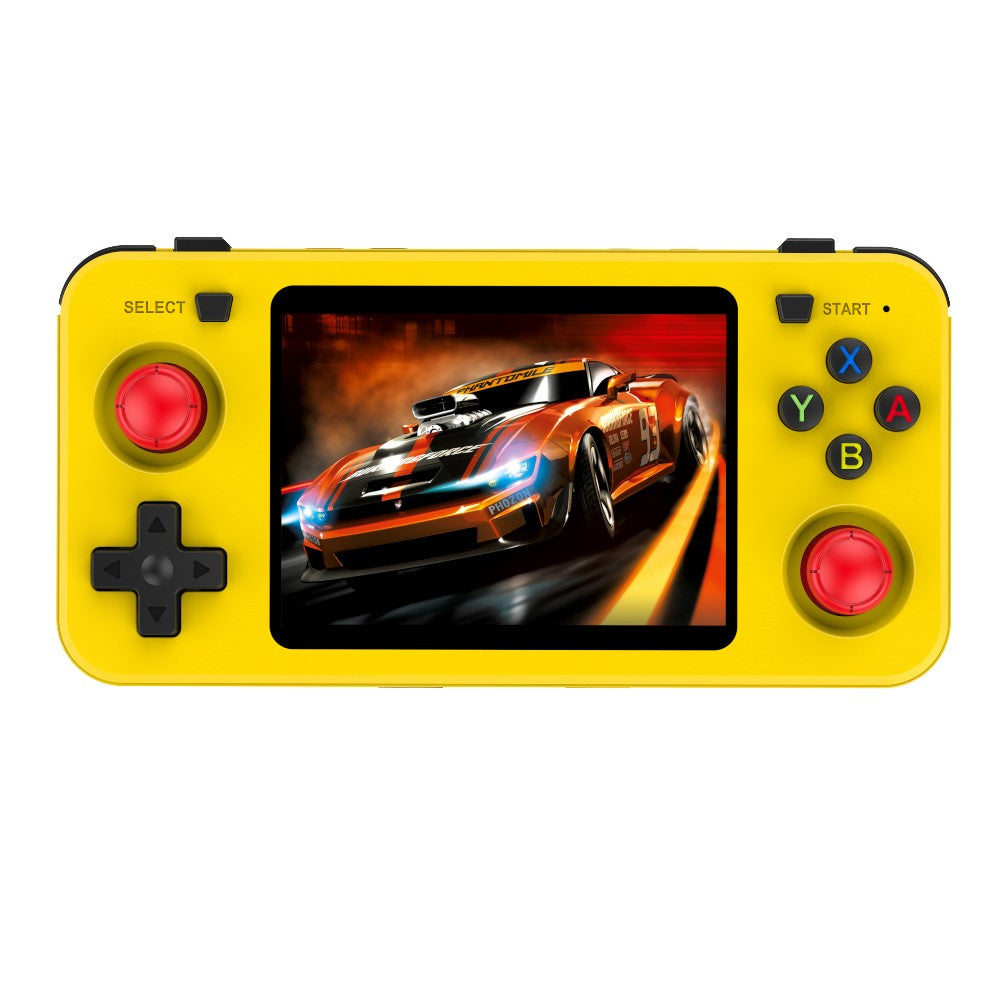 BOYHOM Green R3 6H Retro Video Game Console 3.5‘’ IPS Screen RK3326 3000 mAh Open Linux System Portable Player 64GB 128GB