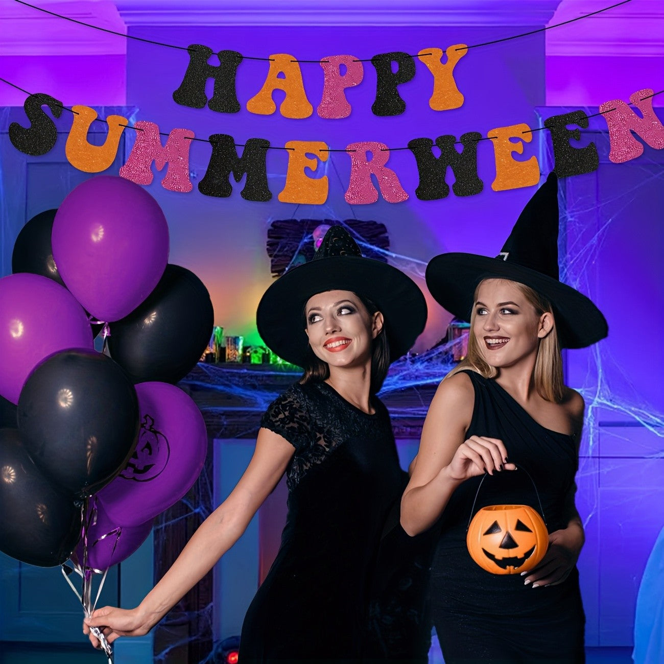 Happy Summerween Banner Summerween Birthday Party Banner Decorations Halloween In Summer Decor Summer Halloween Ghost Birthday