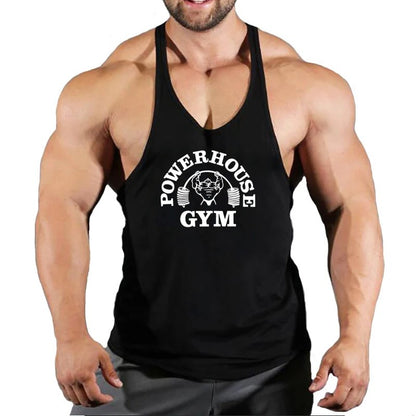 Gym Top Men Bodybuilding Shirt Fitness Men's Vest Singlet Sleeveless Sweatshirt Man Clothes Clothing Stringer Vests Singlets