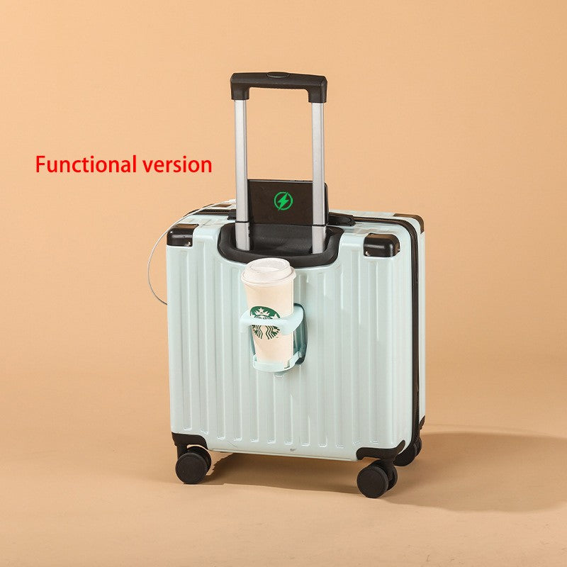 Mala de Bordo Pequena de 18 Polegadas ABS com Múltiplos Compartimentos e Divisória para Molhados e Secos para Viagens a Negócios e Viagens Curtas