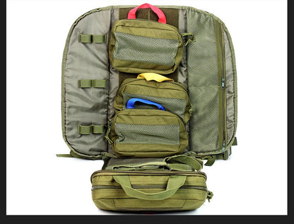 Tactical Outdoor Medical Backpack Large Capacity Camping Mountaineering Backpack Emergency Bag Multi-functional Storage Bag