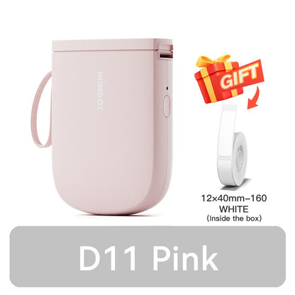 Mini Impressora de Etiquetas Portátil NIIMBOT D11 Nova Versão 300DPI Bluetooth Sem Fio Máquina de Etiquetas Impressora de Adesivos para Cozinha e Crachás