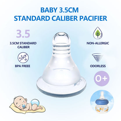 Special baby bottle for 0-6 months old, standard mouth, 60ML small capacity baby bottle, anti-fall and leak-proof