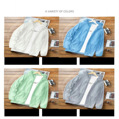 Camping Rain Jacket Men Women Waterproof Sun Protection Clothing Fishing Hunting Clothes Quick Dry Skin Windbreaker With Pocket