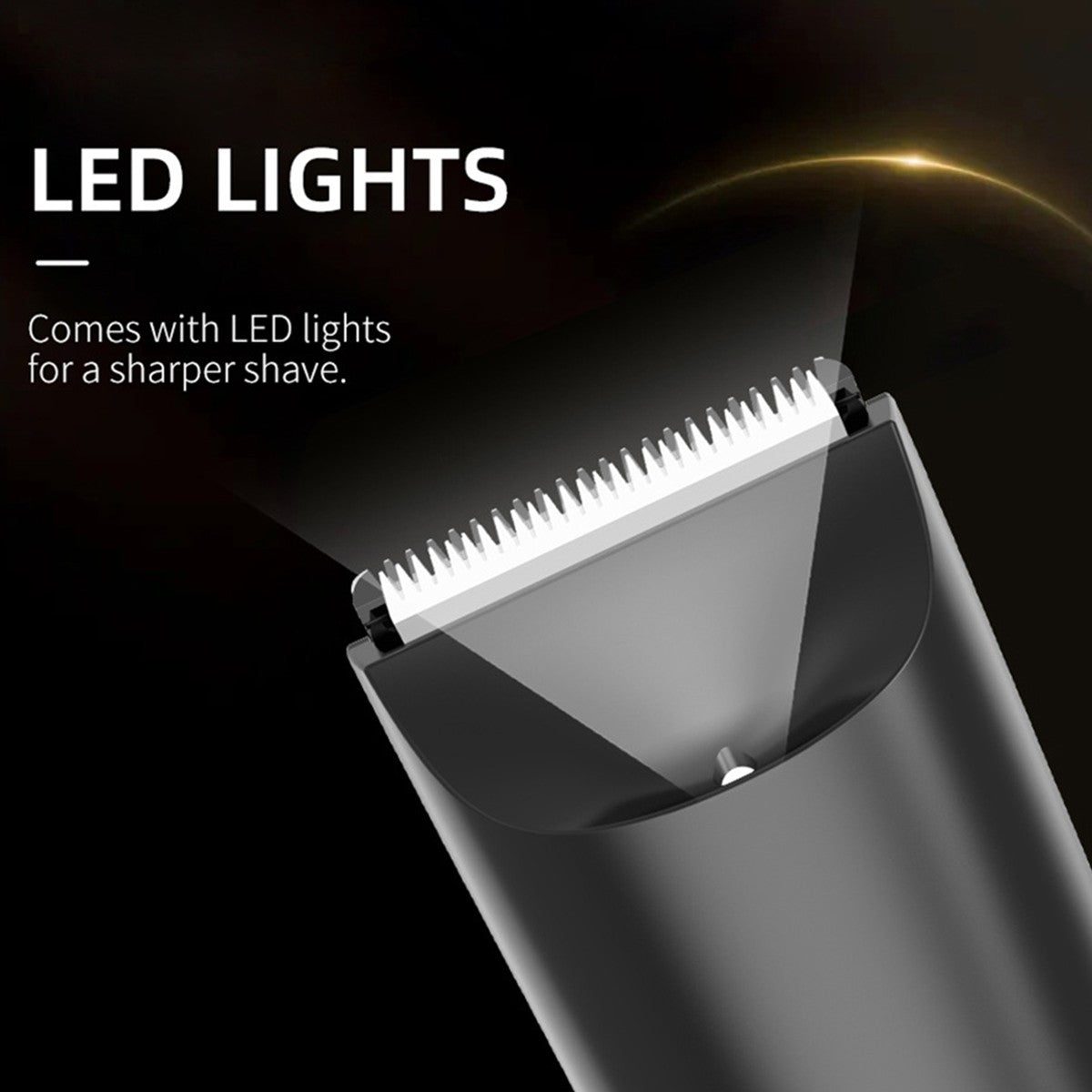 Man Beard Shaver Sideburn Electric Body Hair Trimmer With 2 Protective Cap For Underarm Leg Hair Razor Rechargeable Grooming Kit