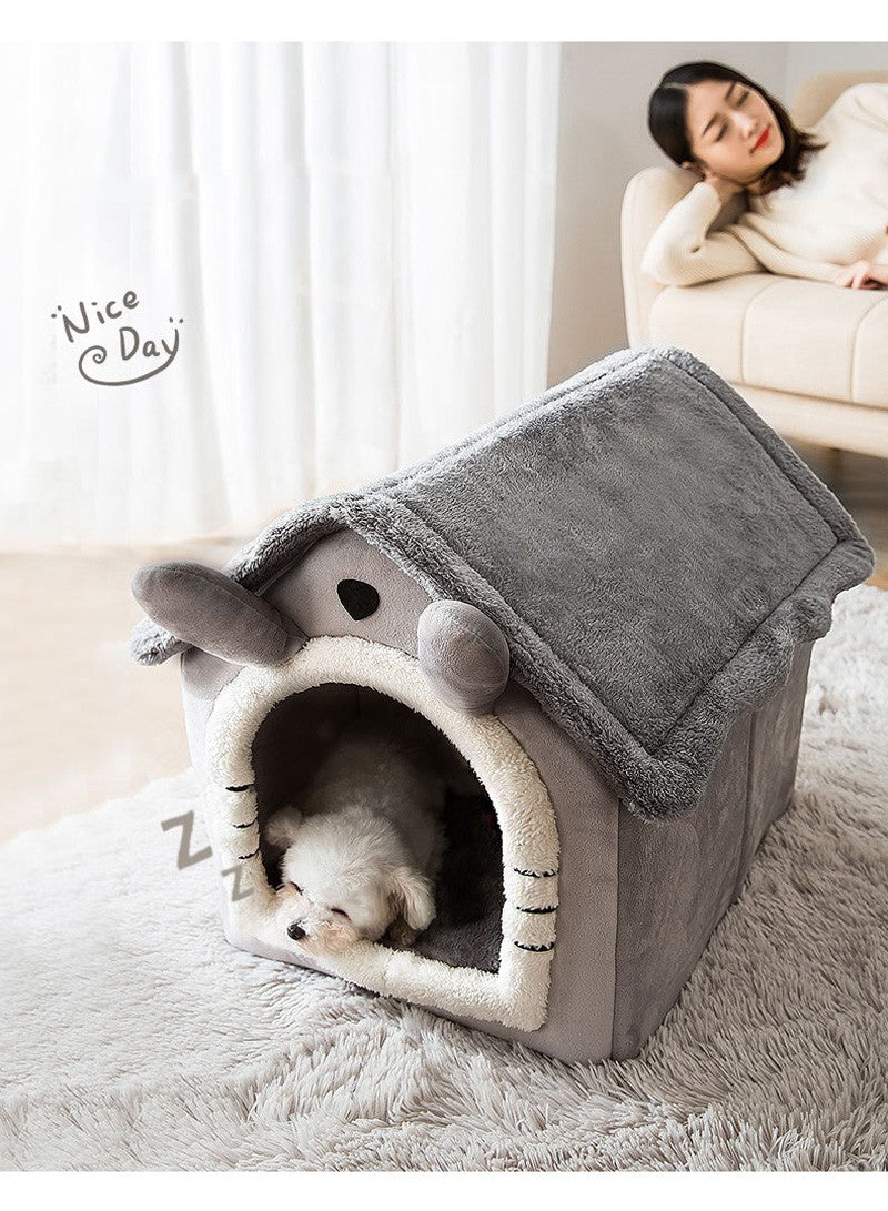 Casa de Cachorro Dobrável, Casinha, Cama, Tapete Para Cães Pequenos e Médios, Gatos, Quente de Inverno, Cama de Gato, Ninho, Produtos Para Animais de Estimação, Cesta, Caverna de Filhotes, Sofá Para Pets