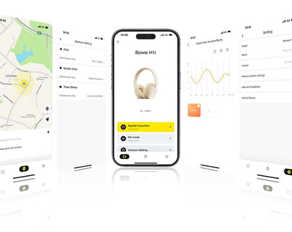 Baseus Bowie H1i Wireless Headphones Bluetooth 5.3 Active Noise Cancellation Headsets Overhead Hi-res Spatial Audio Headphone