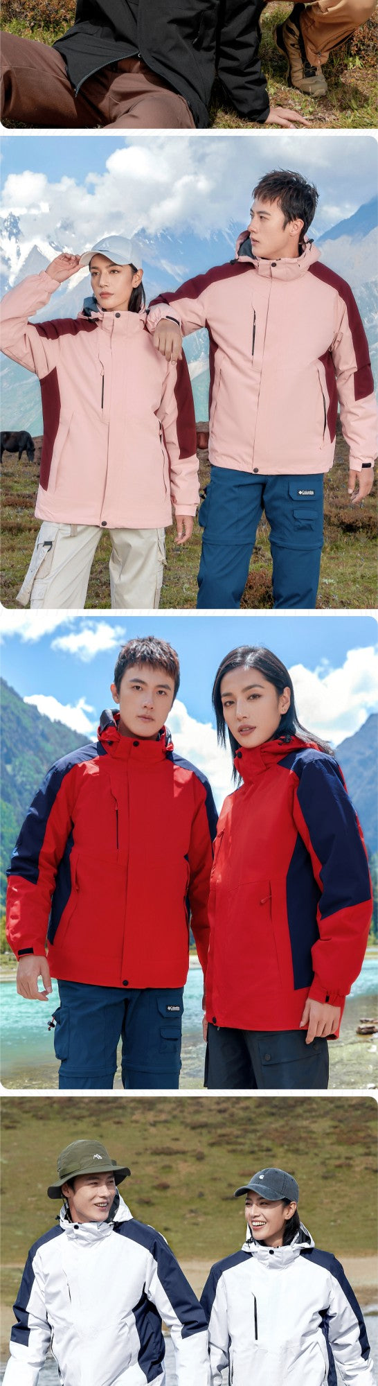 Customized Windbreaker printing free logo image picture thick fleece lined jackets outdoor sportswear windproof coat team clothi