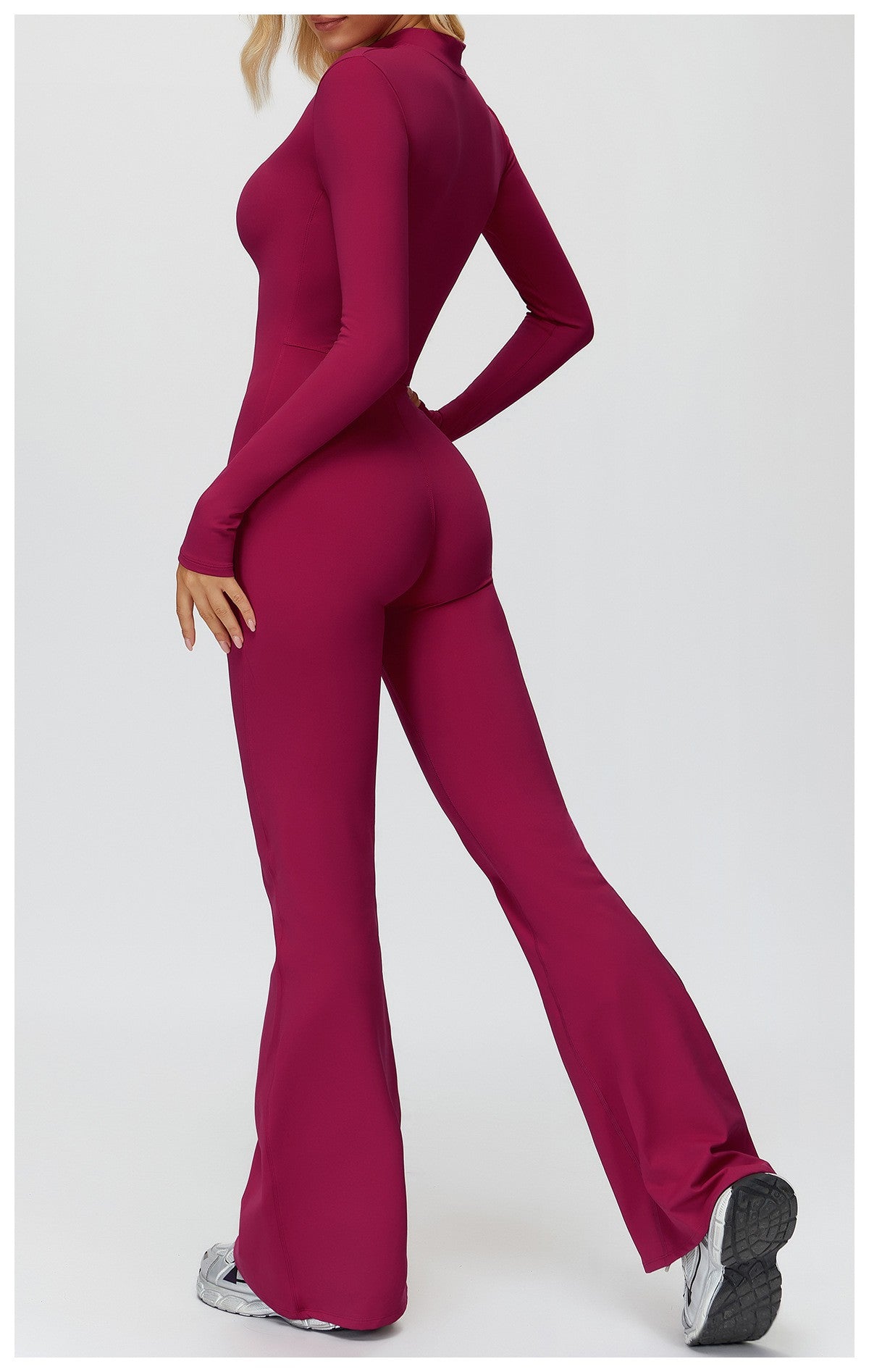 Women Long Sleeves Gym Suit Women Yoga Clothing Sportswear Sports Jumpsuit Female Workout Bodysuits Fitness One-Piece Suit