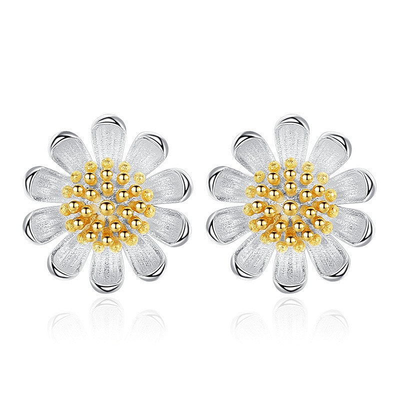 Brincos agulha em prata esterlina 925, moda, joia de alta qualidade, zircônia de cristal com fileira dupla, redondos, modelo H009
