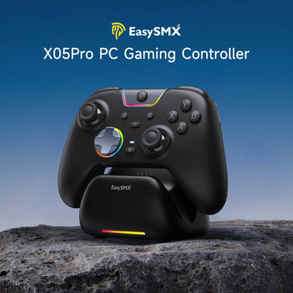 EasySMX X05 Pro Wireless Gaming Controller with Hall Joysticks, 1000Hz Polling Gamepad for PC Nintendo Switch Android and iOS