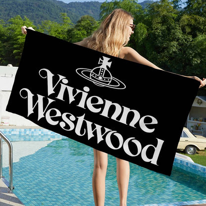 V-VivienneS-S Westwood Fashion Microfiber Beach Towel Absorbent Quick dry Soft Yoga Swimming Resort Mountain Climbing Towel