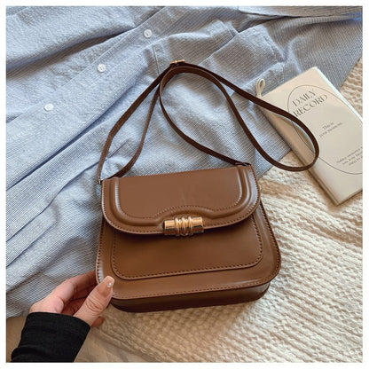 Latest Retro Crossbody Bag for Women High End Fashion Saddle Shoulder Handbag Unique Design