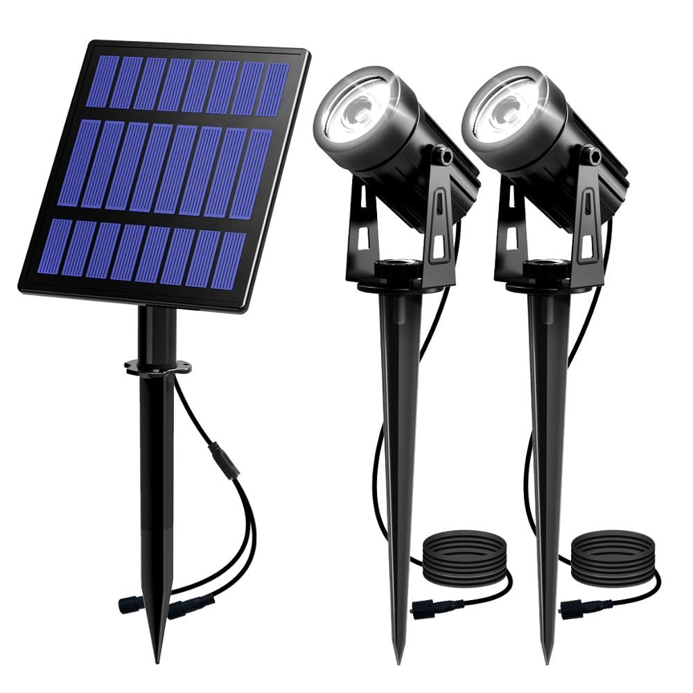 Solar Powered Spotlight IP65 Solar LED Light Outdoor Landscape Yard Garden Tree Separately Lamp Aluminum Anti Rust Solar Lamp