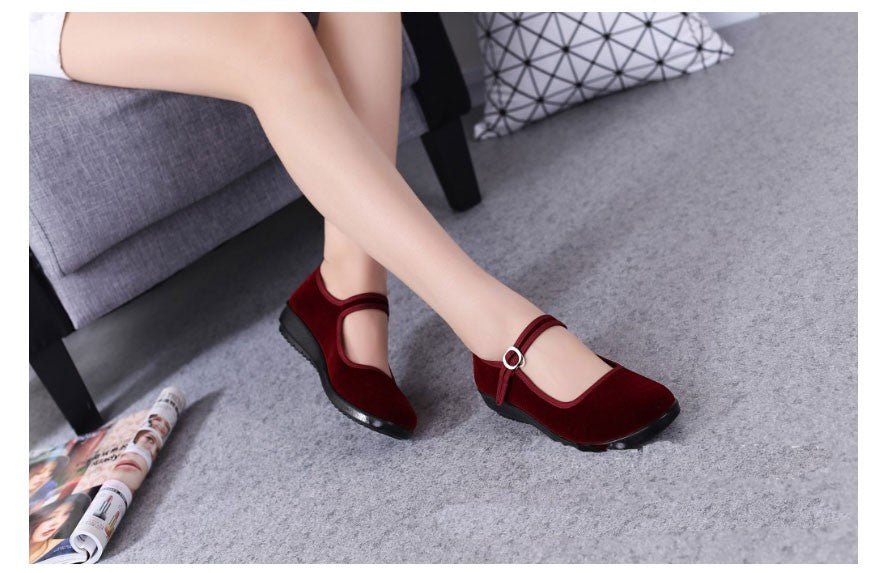 Spring Ladies Black Flats Ballerinas Mary Janes Casual Women Flat Platform Shoes Comfortable Female Shoes Slip On Shoes Woman