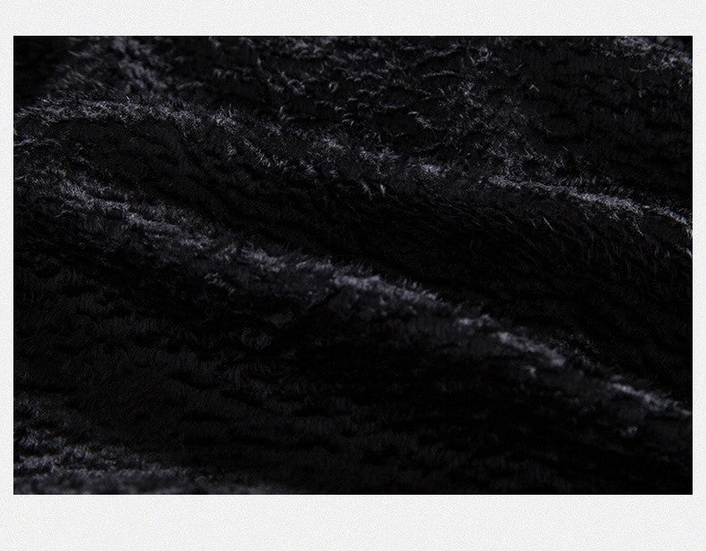 Faux Leather Jacket Men High Quality Casual Motorcycle Windbreaker Stand Collar New Fashion Wool Liner PU Coat Streetwear