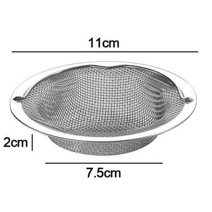 2-Piece Sink Drain Strainer - Food-Grade Stainless Steel, Anti-Clog, Easy to Clean for Kitchen Sinks/Bathroom Vanity Sinks